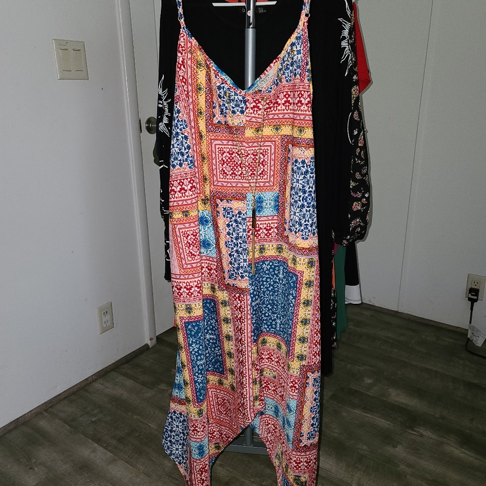 Speed Control New York - Print Dress with chain